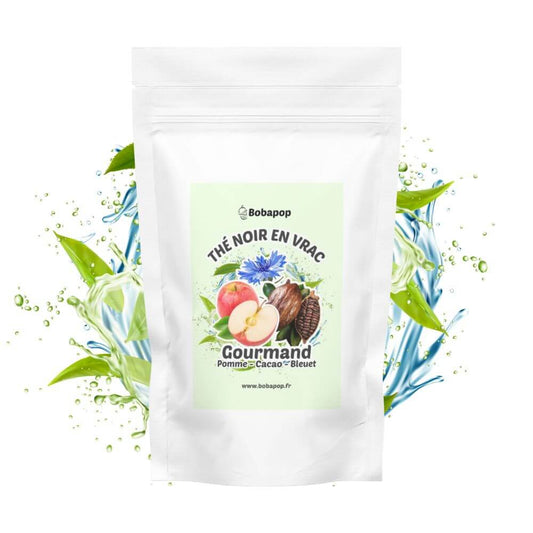 Thé noir Gourmand pomme cacao bleuet