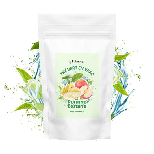 Thé vert en vrac pomme banane