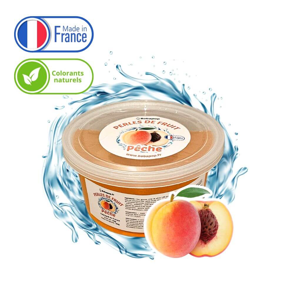 perles de fruit saveur pêche 450g