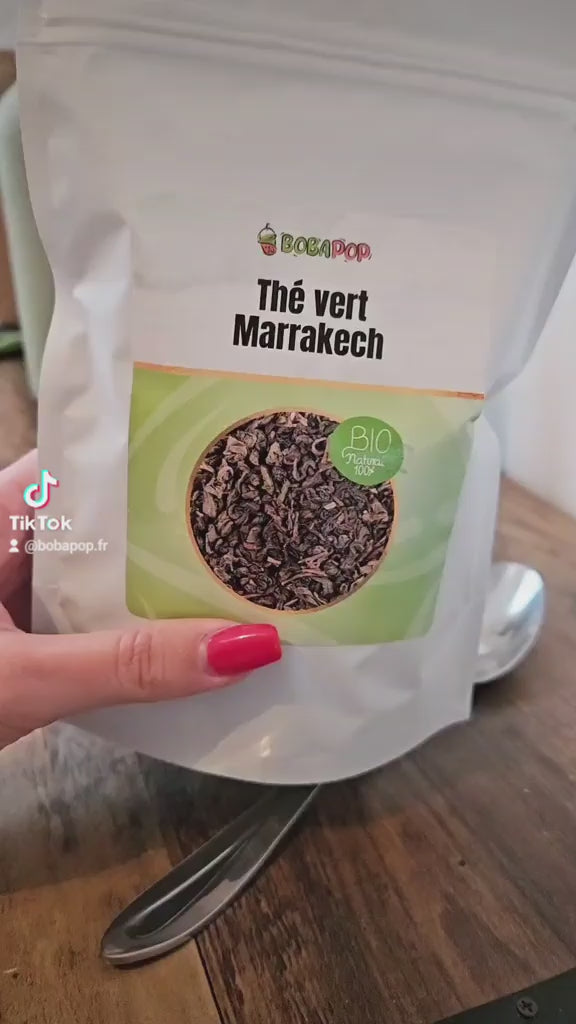 Thé vert en vrac menthe de marrakech - bobapop.fr