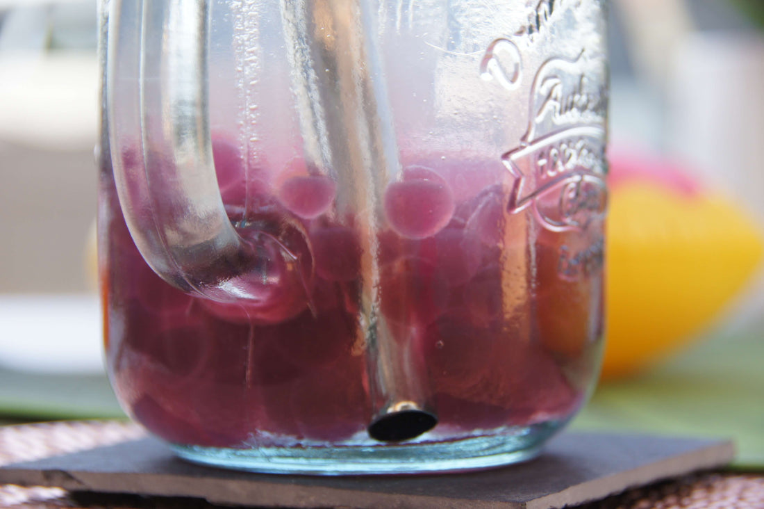 Blog recette bubble tea fraise-mangue-cerise