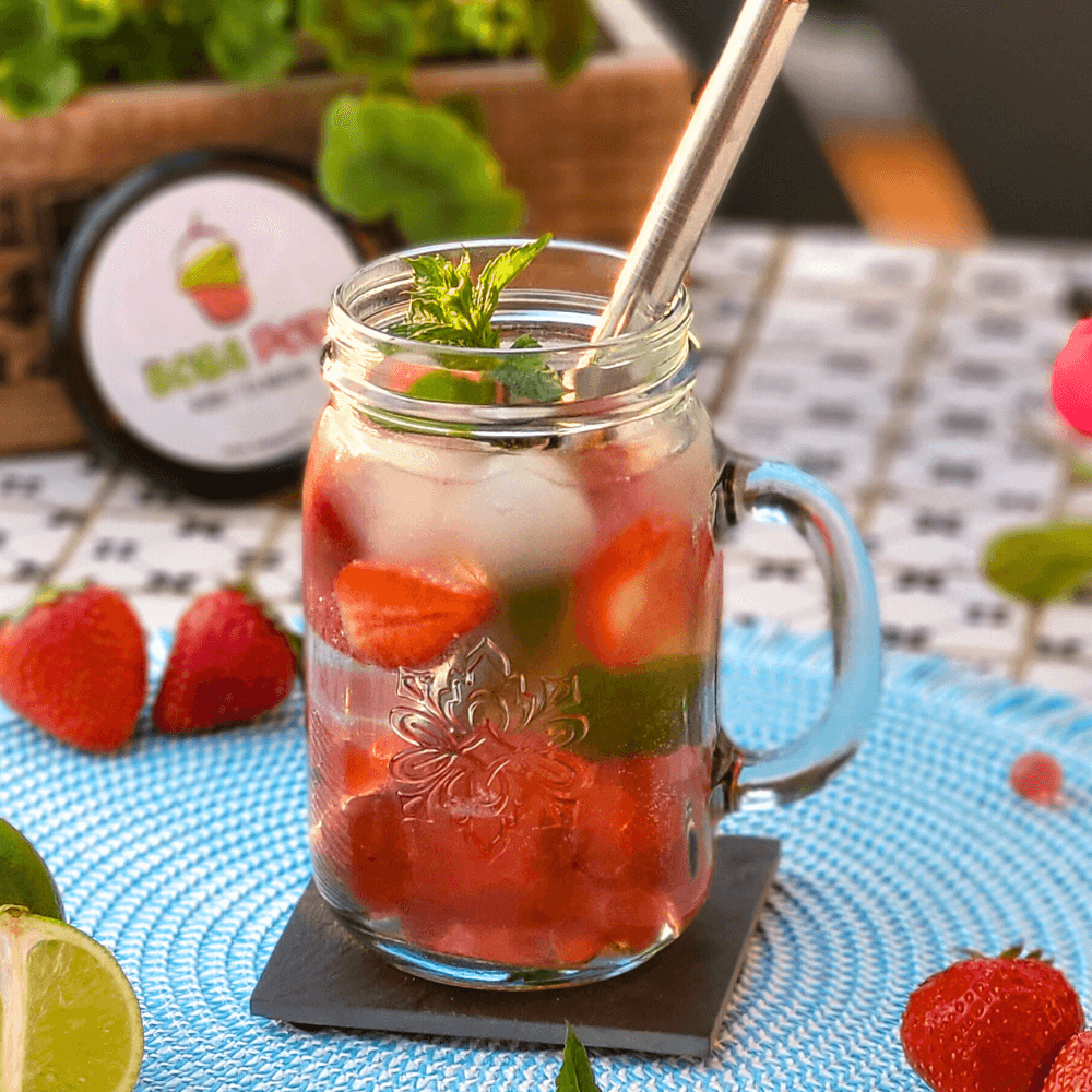 Mojito aux perles de fruits fraise - Bobapop