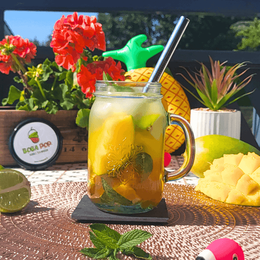 Mojito aux perles de fruits mangue - Bobapop